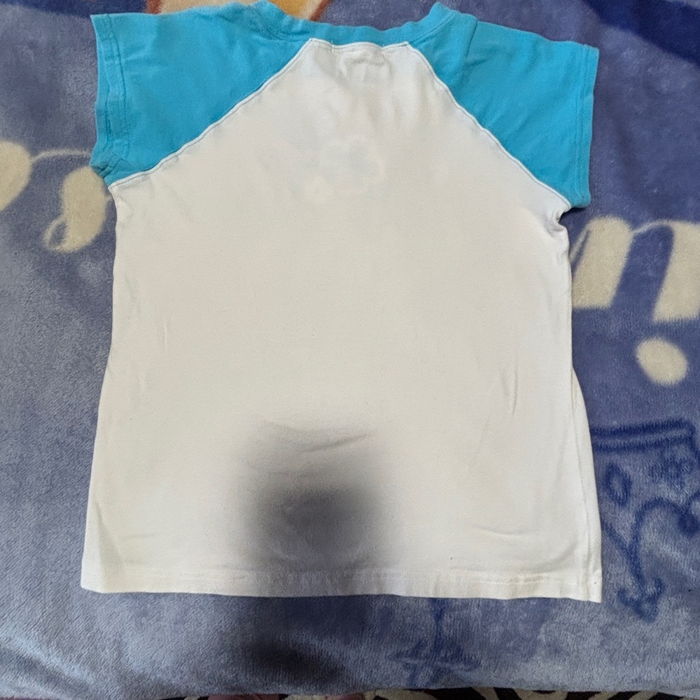 Kanu Surf Blue and White Kids' Floral Tee - Picture 4 of 5